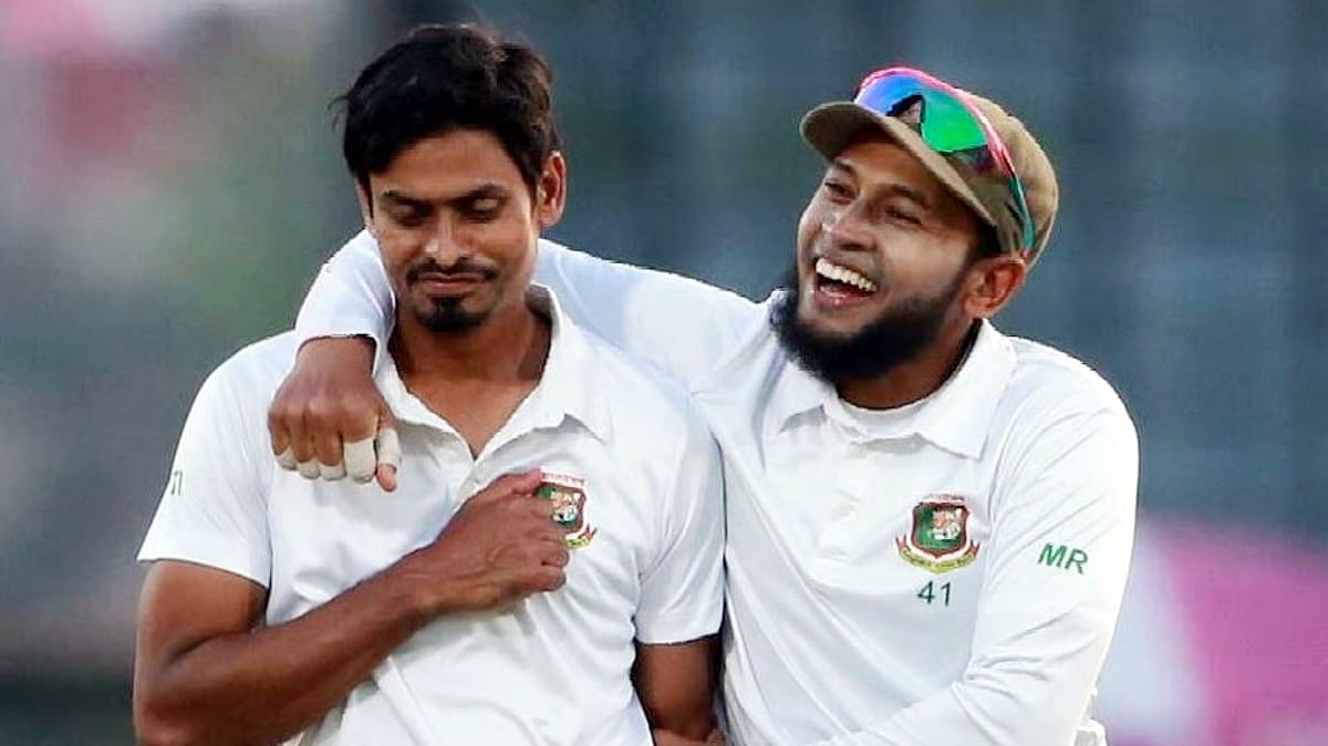 মুশফিকুর রহিম এবং তাইজুল ইসলাম