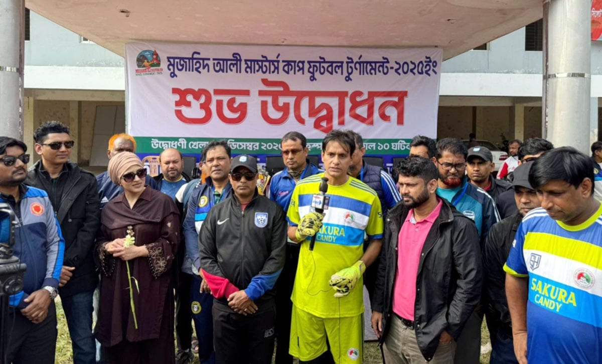 সিলেটে সোনালী অতীত ক্লাবের ফুটবল উৎসব