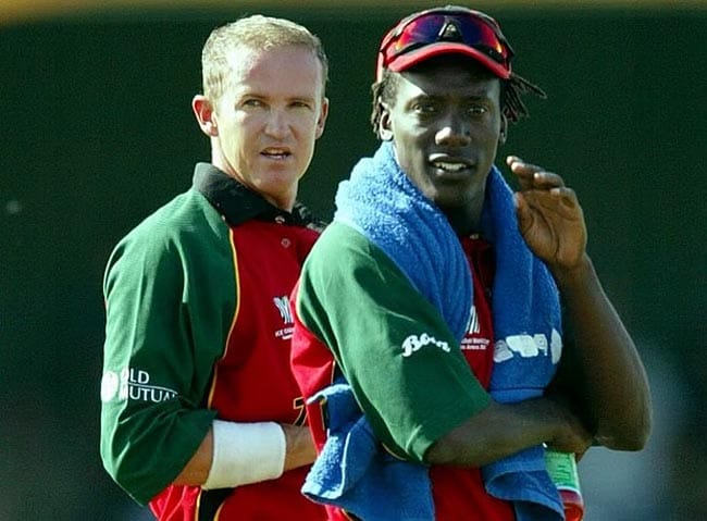Andy Flower and Henry Olenga Cricfoot24