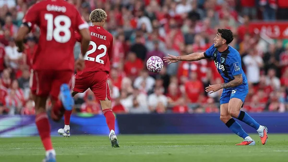 Liverpool and Bournemouth match