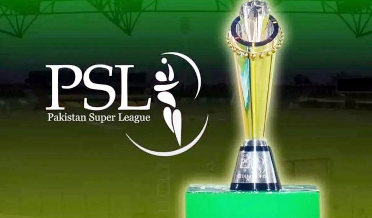 পাকিস্তান সুপার লিগ পিএসএলের লোগো ও ট্রফি।