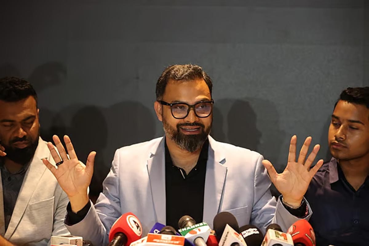 সংবাদ সম্মেলনে যুব ও ক্রীড়া প্রতিমন্ত্রী আমিনুল হক