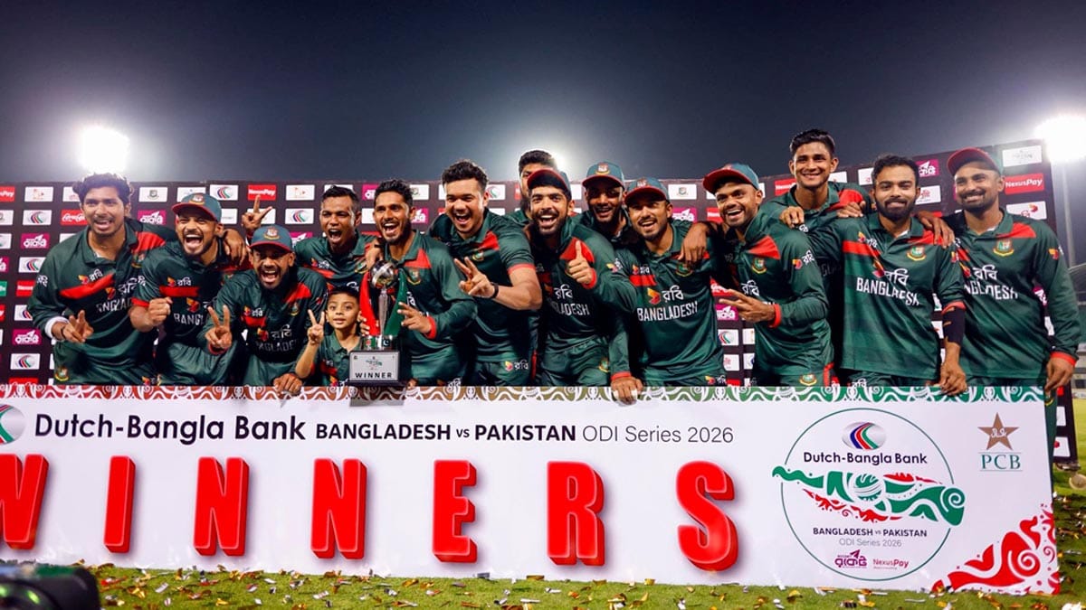 পাকিস্তানের বিপক্ষে ২-১ ব্যবধানে ওয়ানডে সিরিজ জিতেছে বাংলাদেশ।