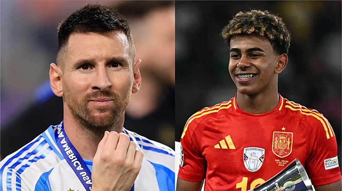 লা ফিনালিসিমায় মুখোমুখি হবেন আর্জেন্টাইন তারকা মেসি ও স্পেন তারকা ইয়ামাল।