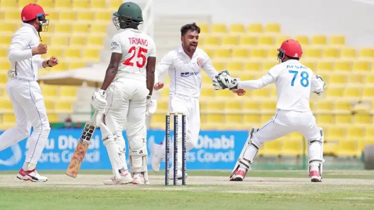 জিম্বাবুয়ে ও আফগানস্তান টেস্ট ম্যাচের একটি দৃশ্য।