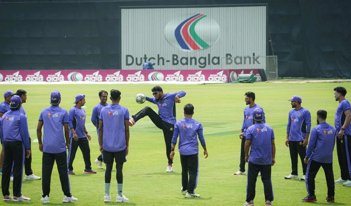 টি-২০ সিরিজের জন্য বাংলাদেশ দলের অনুশীলন।