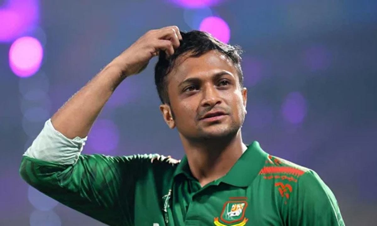 বাংলাদেশের অলরাউন্ডার সাকিব আল হাসান।