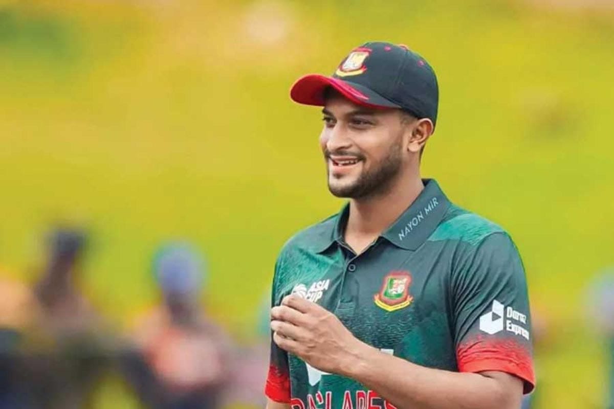 বাংলাদেশের ক্রিকেটার সাকিব আল হাসান।