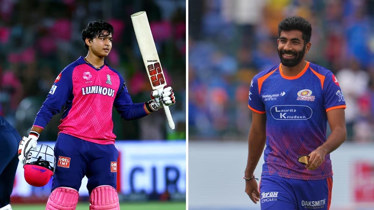 অসম বয়সী দুই ক্রিকেট তারকা বুমরাহ ও সূর্যবংশী।