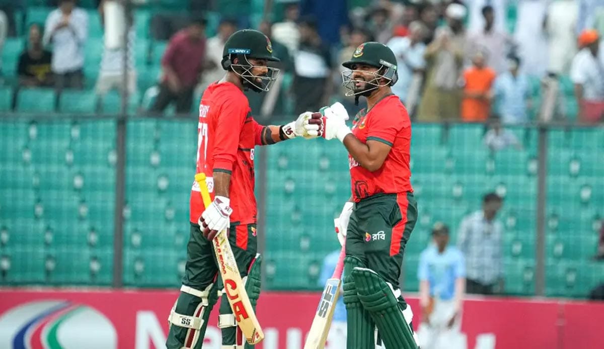 তাওহীদ হৃদয় ও শামীম হোসেন পাটোয়ারী দারুণ ব্যাটিং করেন।