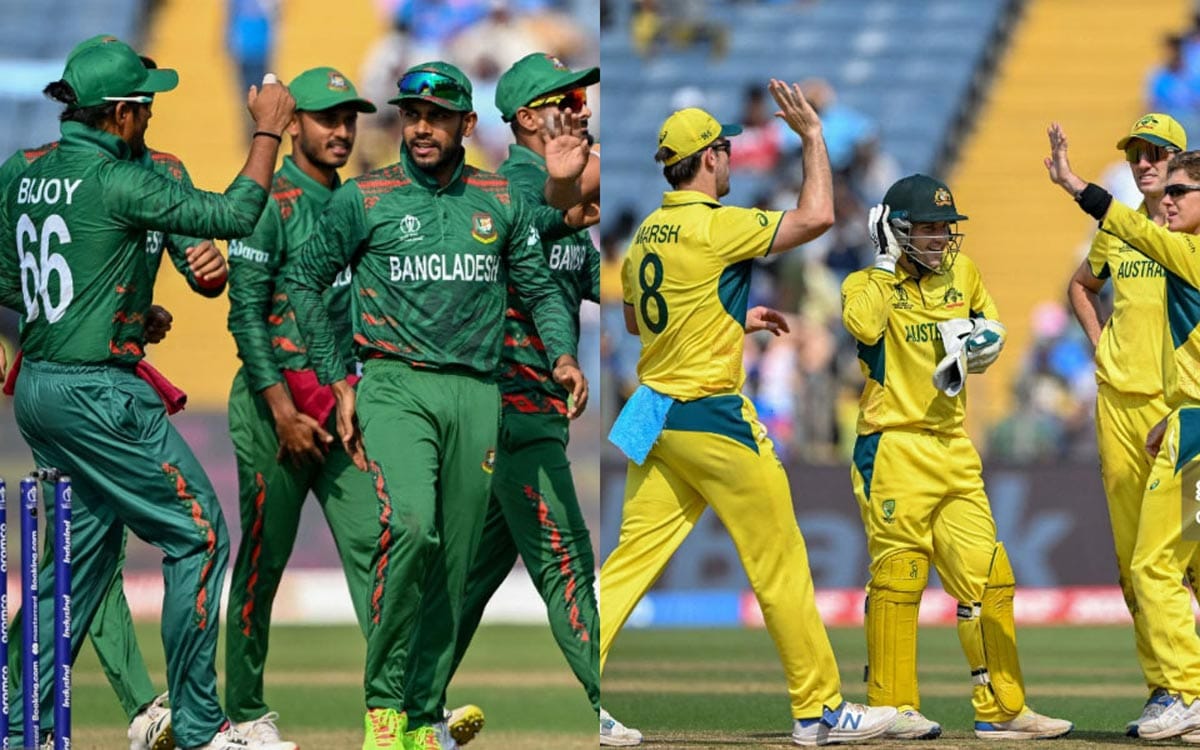 বাংলাদেশ ও অস্ট্রেলিয়া ক্রিকেট দলের ছবি।