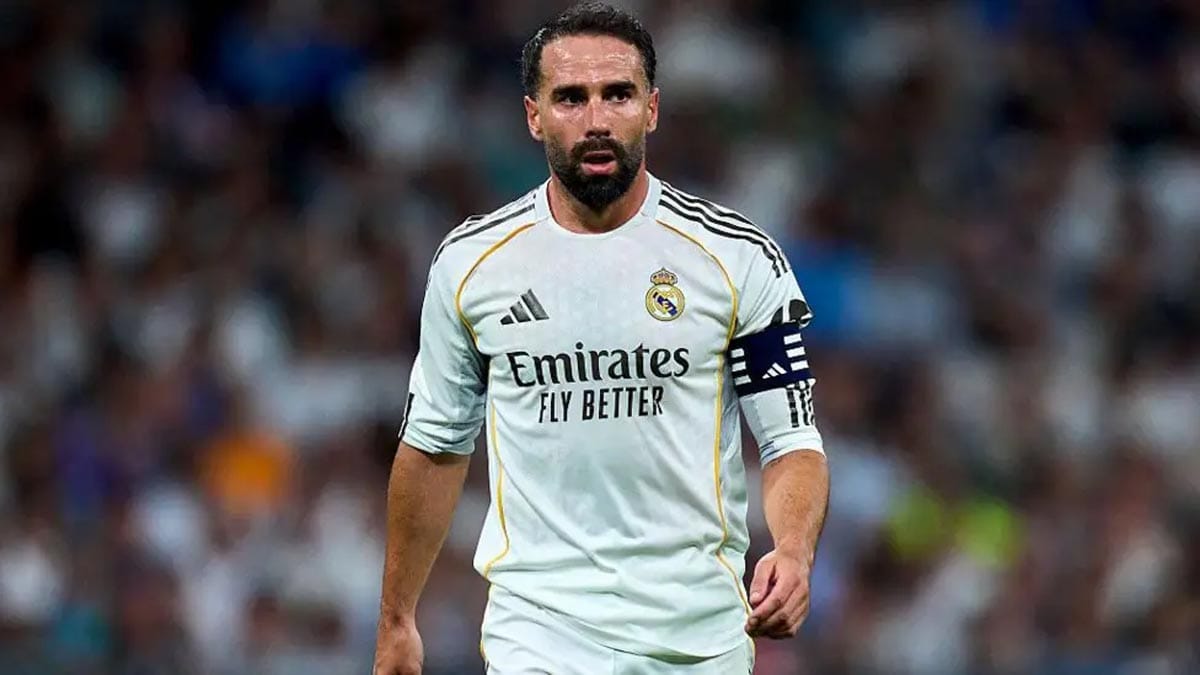 Dani Carvajal during a match at Real Madrid.