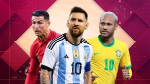 ফুটবলের তিন মহাতারকা মেসি, রোনালদো ও নেইমার।