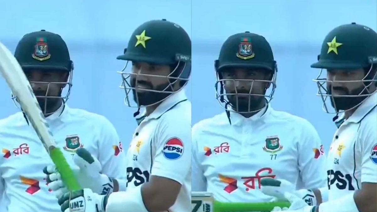 Litton Das talking from behind the stumps during Pakistan innings.