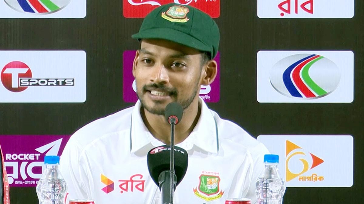Najmul Hossain Shanto takling proudly after series win against Pakistan.