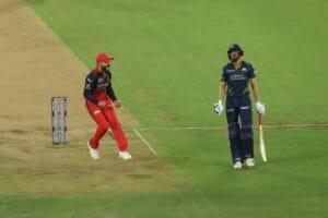 Virat Kohli is ecstatic after Shubman Gill was dismissed.