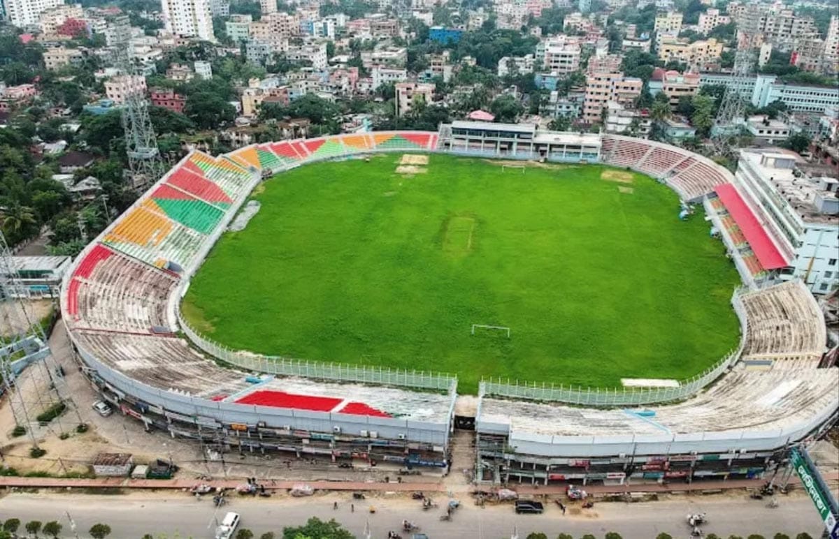 সিলেট জেলা স্টেডিয়াম।