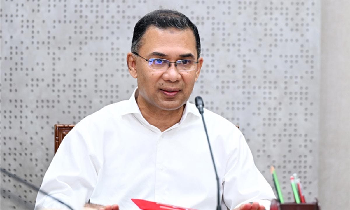 বাংলাদেশের প্রধানমন্ত্রী তারেক রহমান।