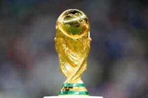 The trophy of the FIFA World Cup.